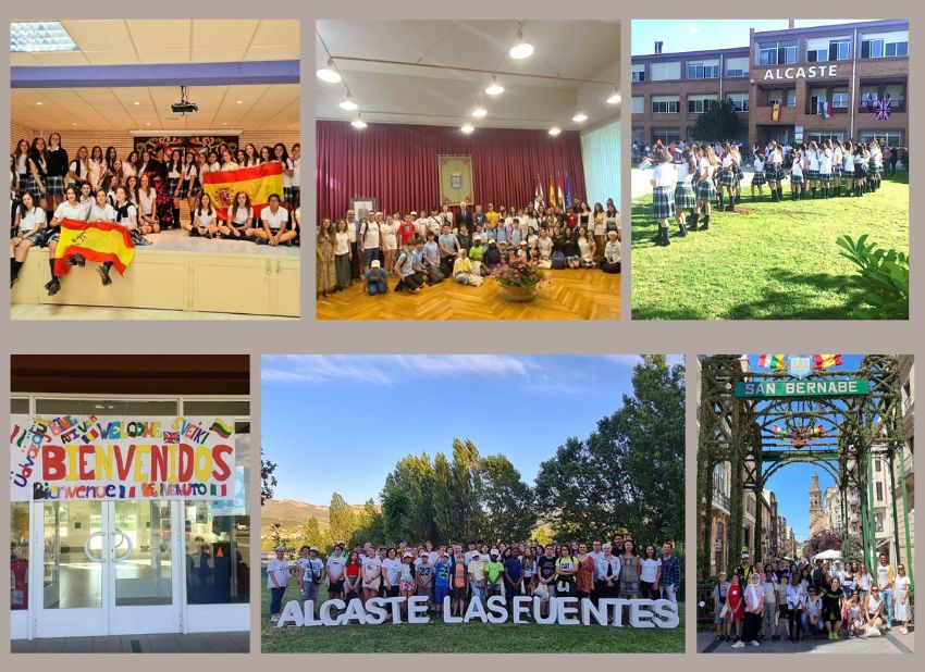 Alcaste-Las Fuentes recibe a los profesores y alumnos ERASMUS de Hungría, Rumanía, Lituania, Reino Unido e Italia
